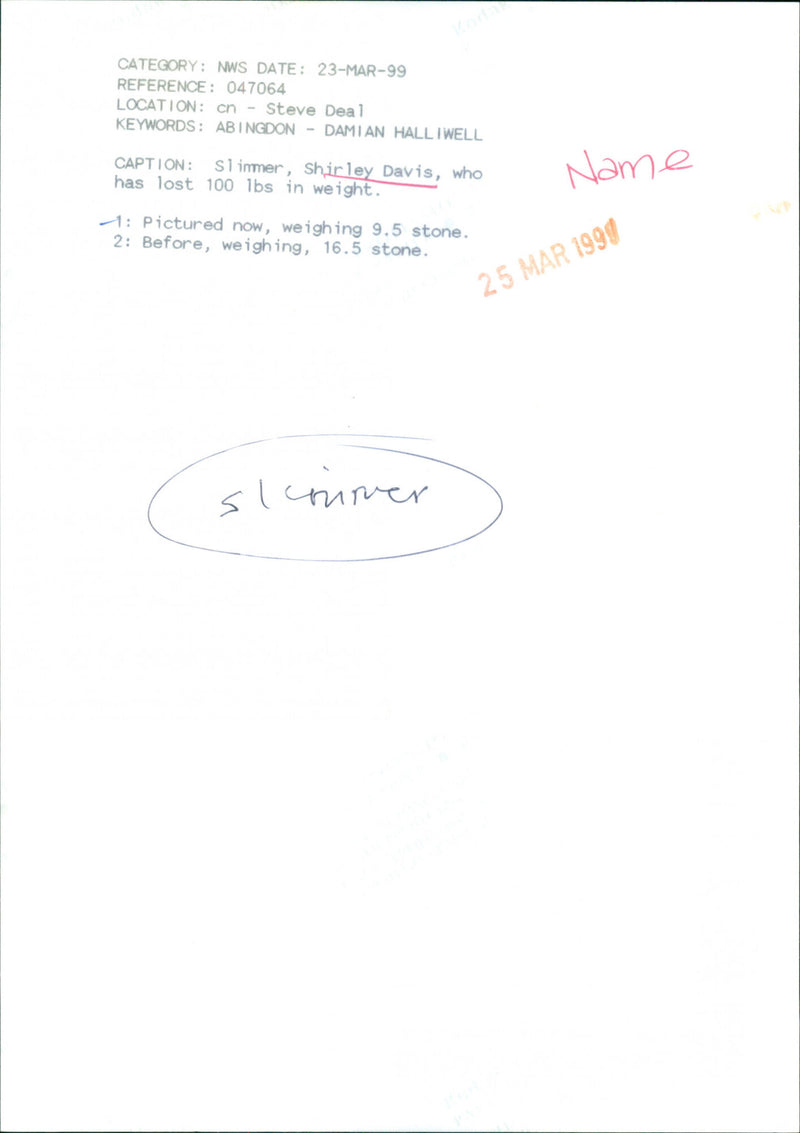 Shirley Davis - Vintage Photograph