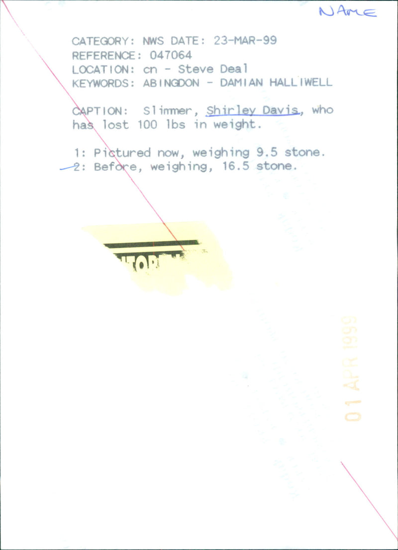 Shirley Davis - Vintage Photograph