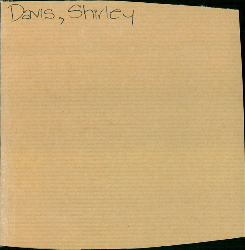 Shirley Davis - Vintage Photograph