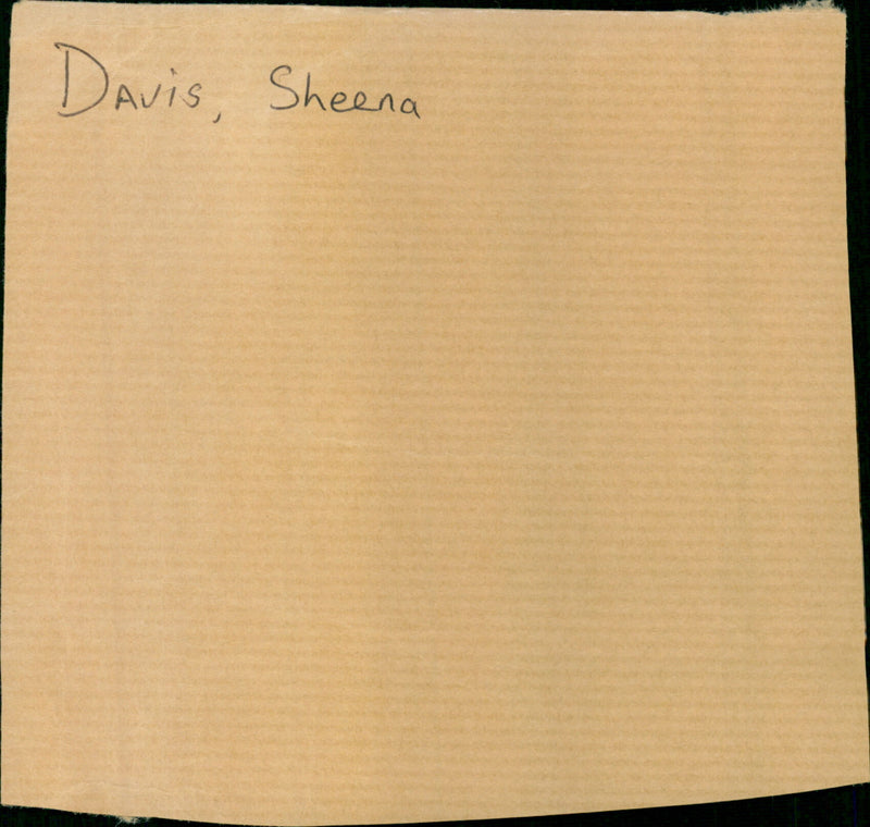 Sheena Davis - Vintage Photograph