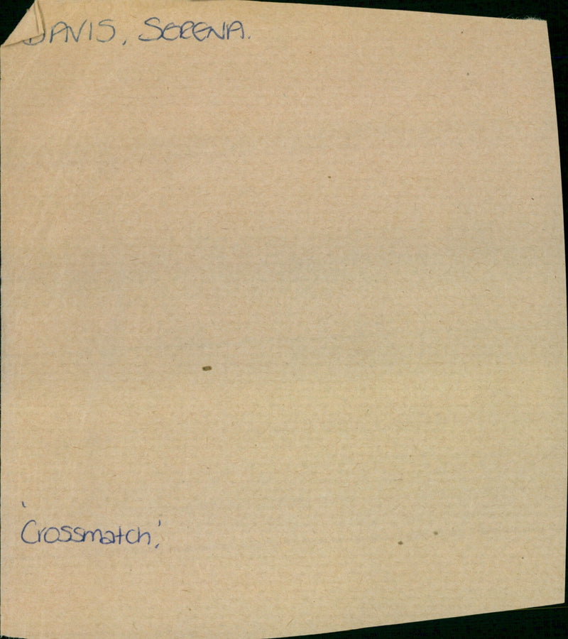 Davis Serena - Vintage Photograph