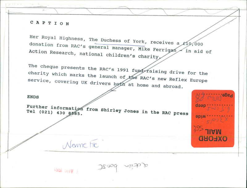 Sarah Ferguson - Vintage Photograph