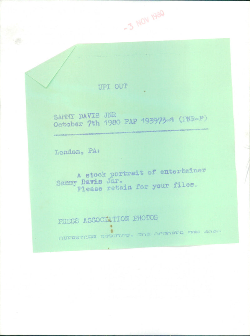 Sammy Davis jr - Vintage Photograph