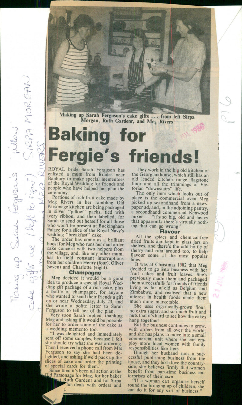 Sarah Ferguson - Vintage Photograph