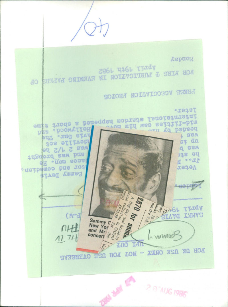 Sammy Davis - Vintage Photograph