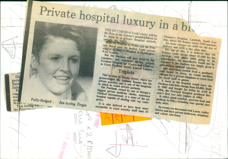 Sarah Ferguson - Vintage Photograph