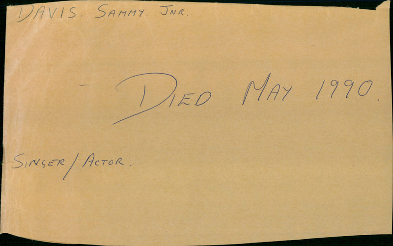 Sammy Davis jnr - Vintage Photograph