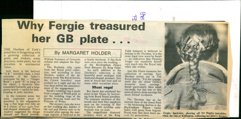 Sarah Ferguson - Vintage Photograph