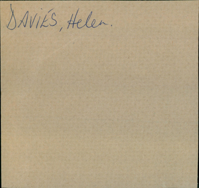 Davies Helen - Vintage Photograph