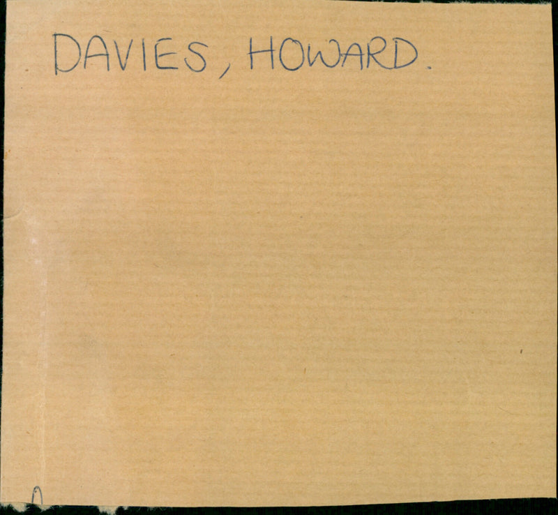 Davies Howard - Vintage Photograph