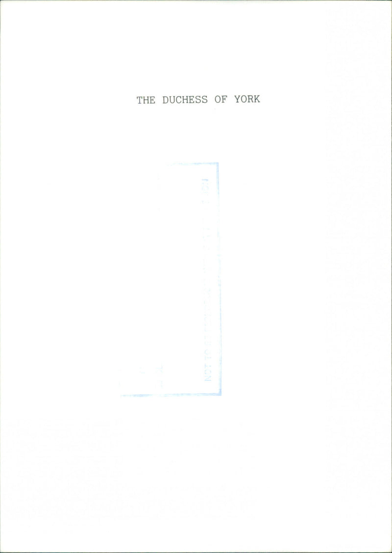 Sarah Ferguson - Vintage Photograph