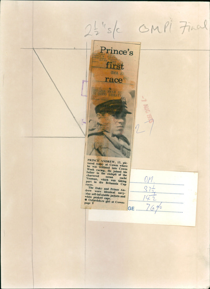 Prince Andrew - Vintage Photograph