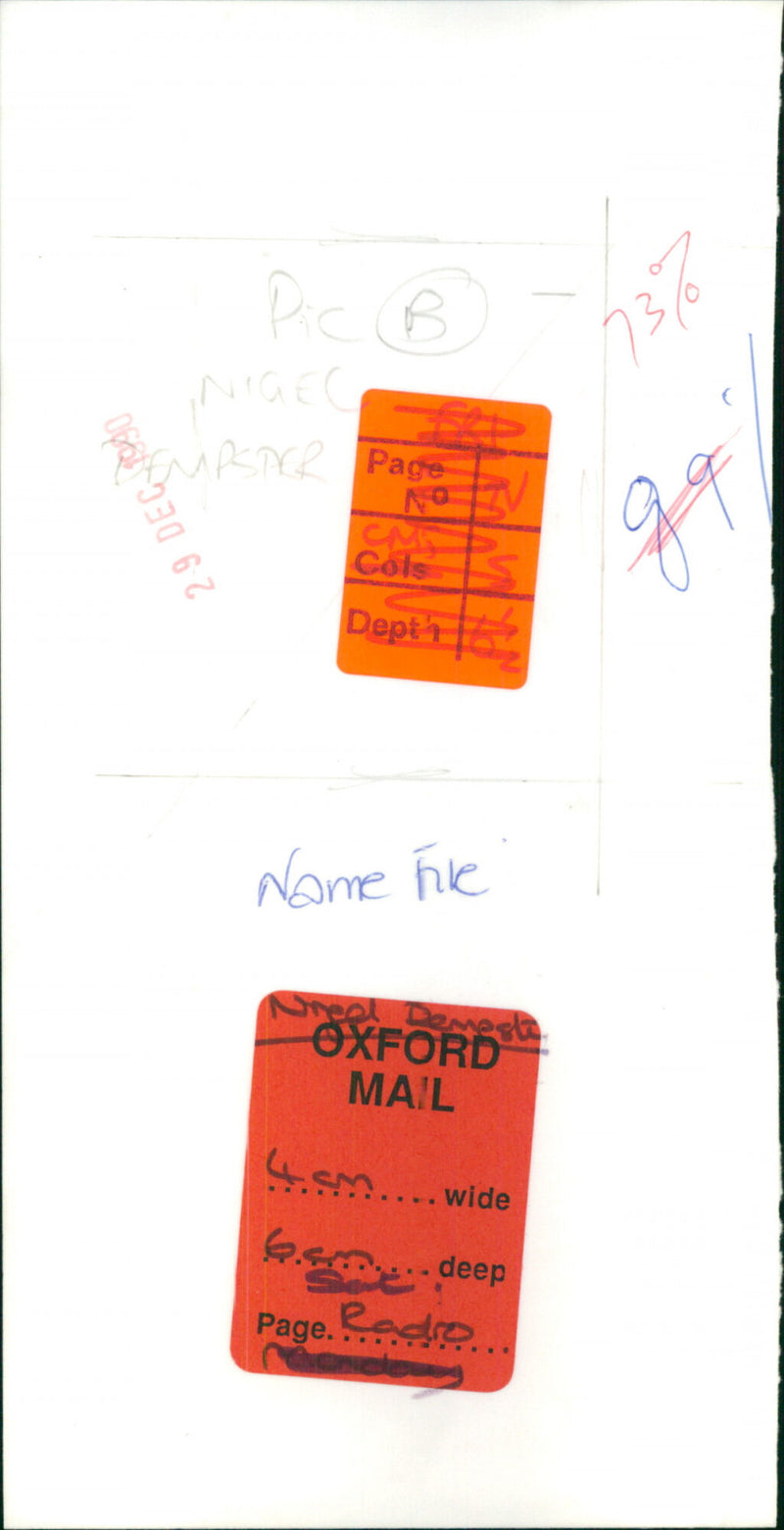 Nigel Dempster - Vintage Photograph