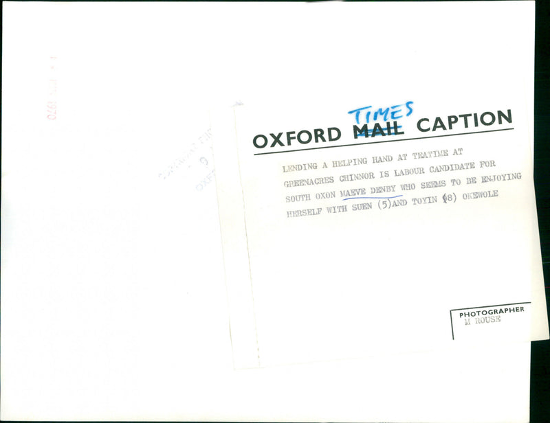 Maeve Denby - Vintage Photograph