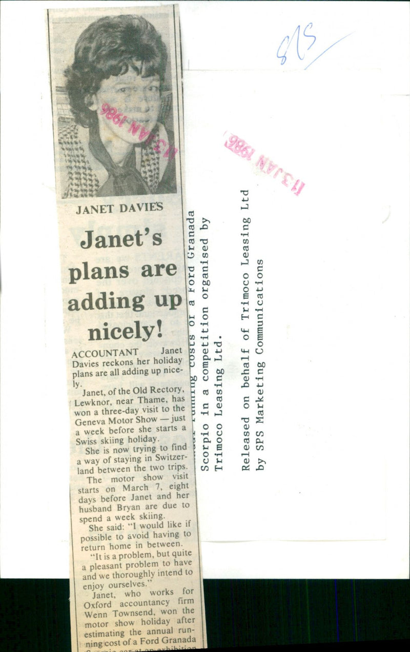 Janet Davies - Vintage Photograph