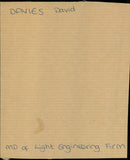 David Davies - Vintage Photograph