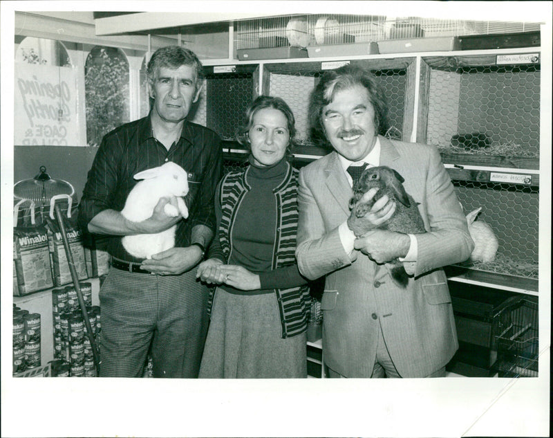 Dickie Davies, Pat and John Jones - Vintage Photograph