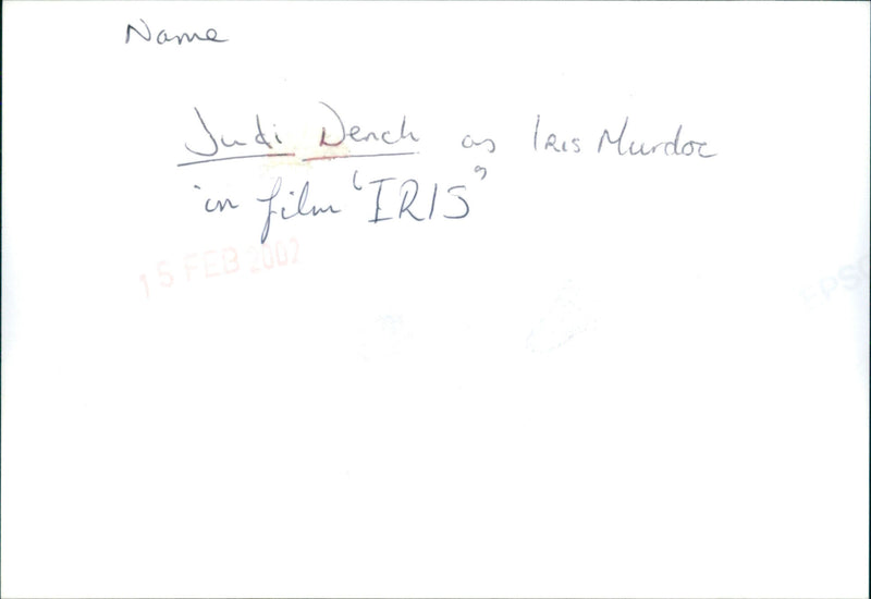 Judi Dench - Vintage Photograph