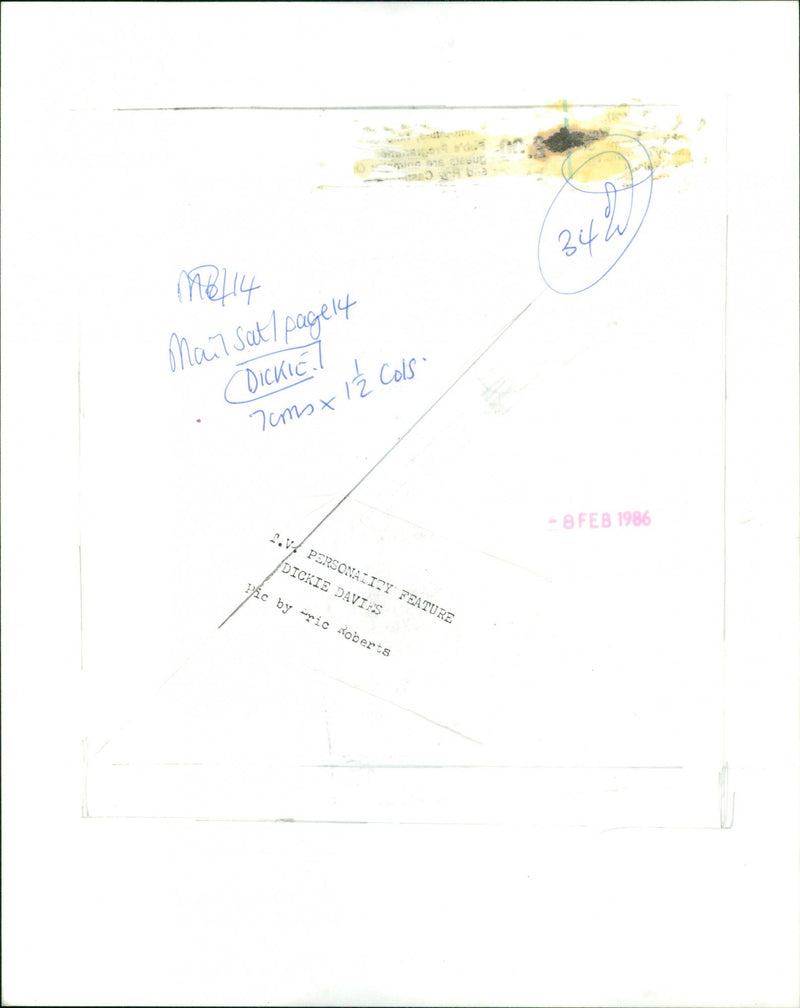 Dickie Davies - Vintage Photograph