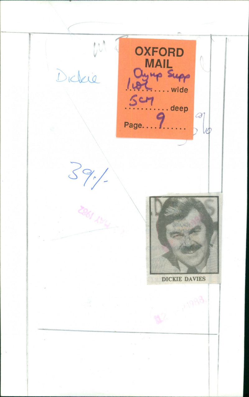 Dickie Davies - Vintage Photograph