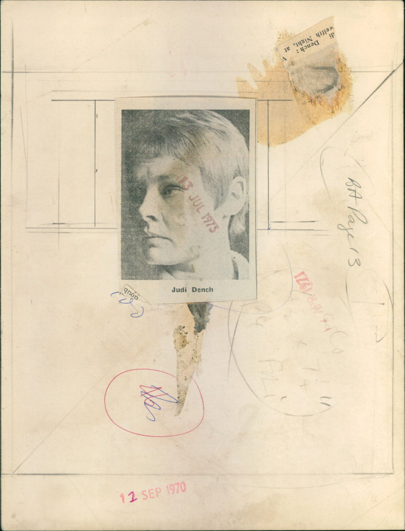 Judi Dench - Vintage Photograph