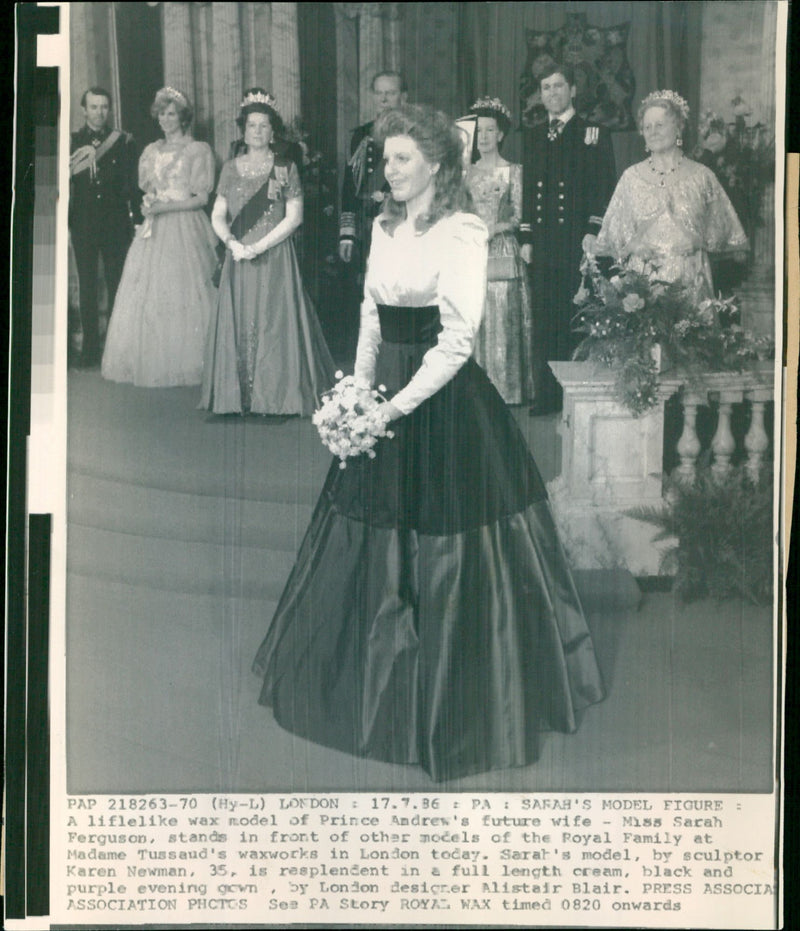 Sarah Ferguson's Wax Model - Vintage Photograph