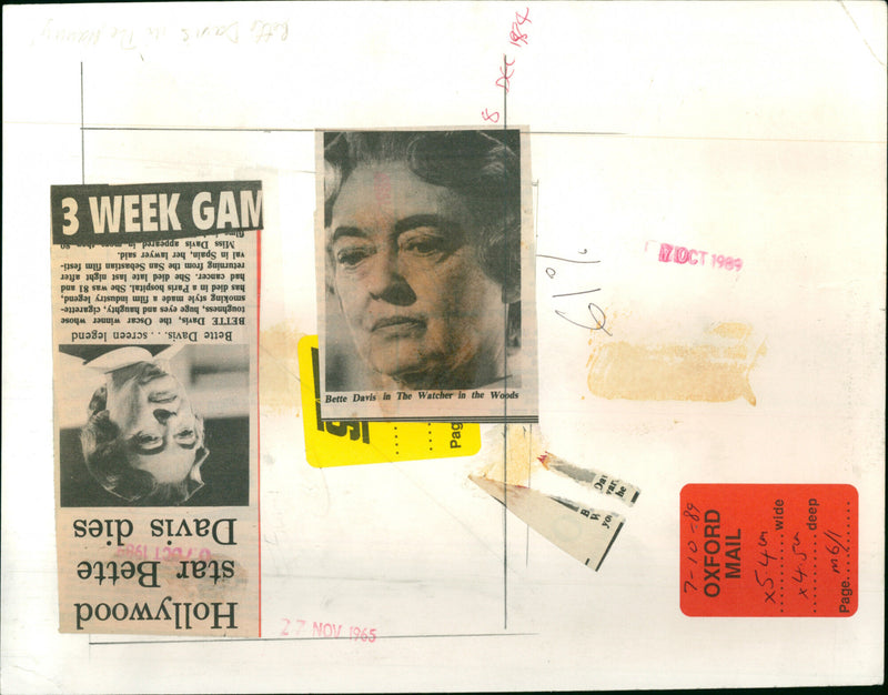 Bette Davis - Vintage Photograph