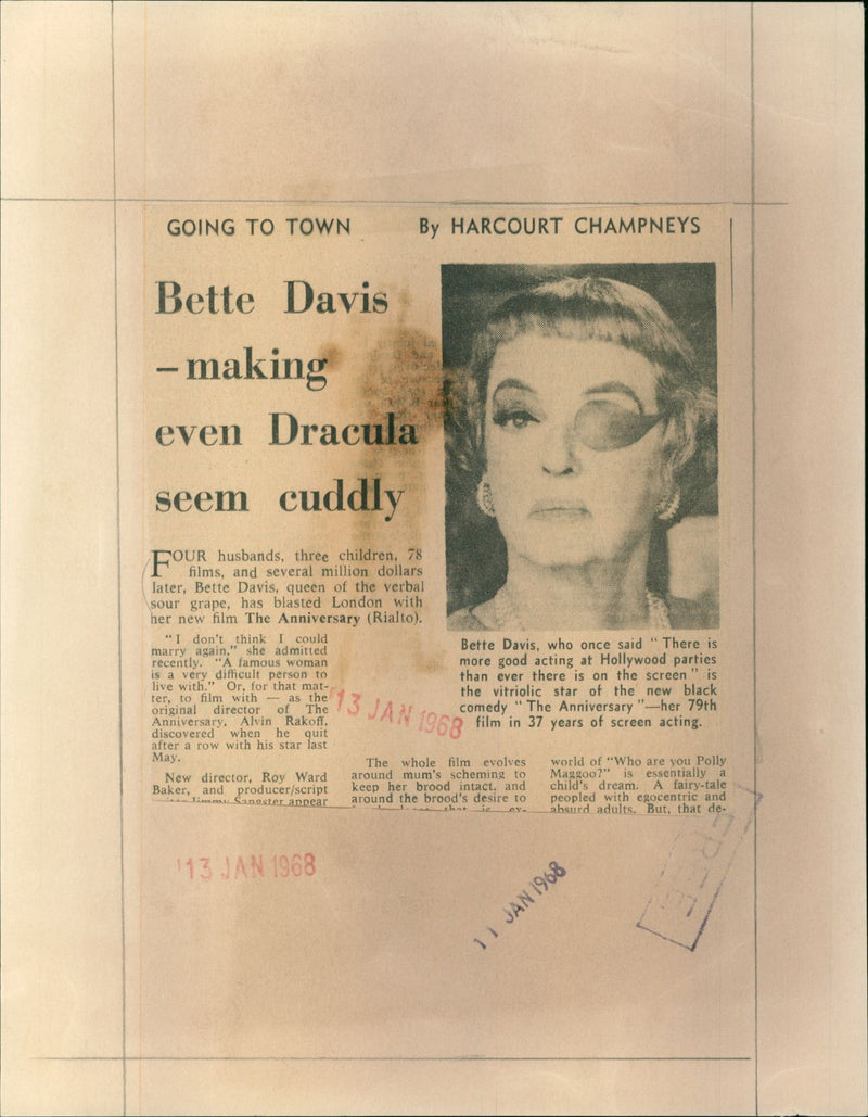 Bette Davis - Vintage Photograph