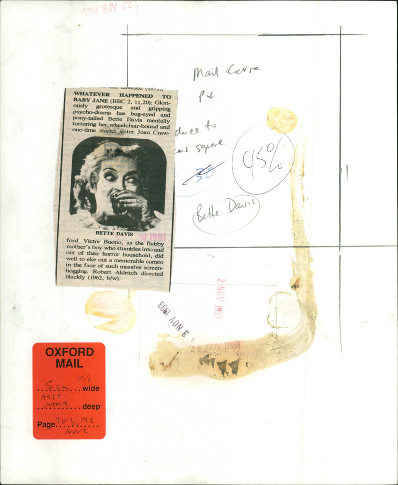 Bette Davis - Vintage Photograph