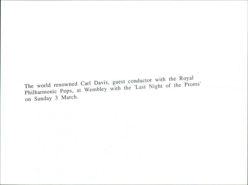 Carl Davis - Vintage Photograph