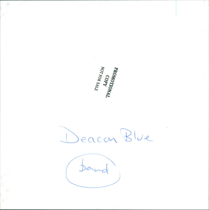 Deacon Blue - Vintage Photograph