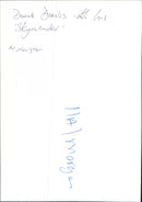 Dave Davis - Vintage Photograph