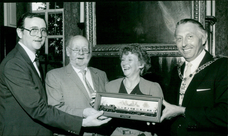 Vince Banting, Vic Day, David and Nita Reid - Vintage Photograph