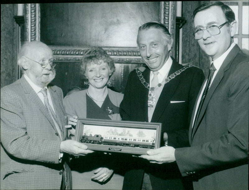 Vince Banting, Vic Day, David and Nita Reid - Vintage Photograph