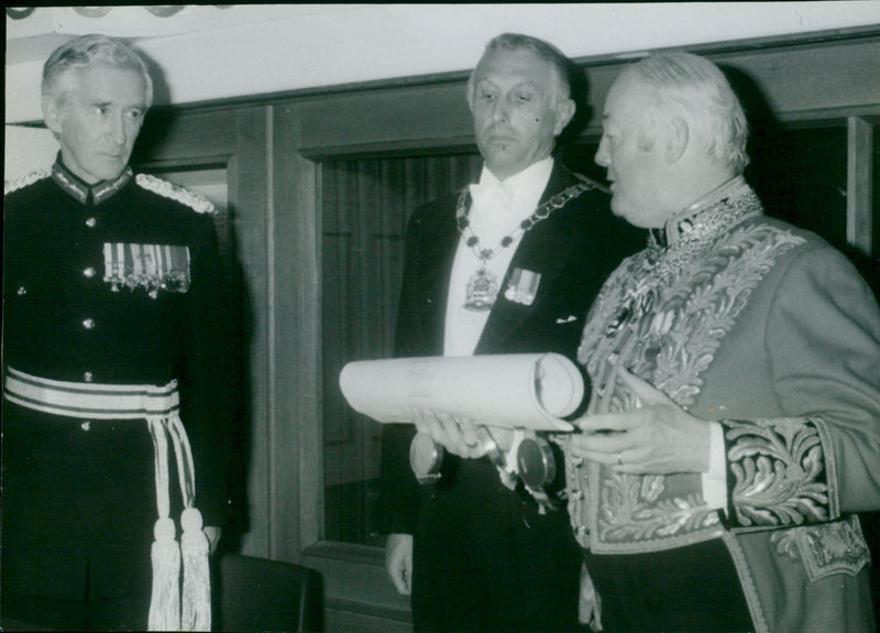 Vic Day, John Brooke-Little and Sir Ashley Ponsonby - Vintage Photograph