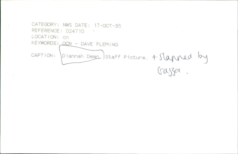 Diannah Dean - Vintage Photograph