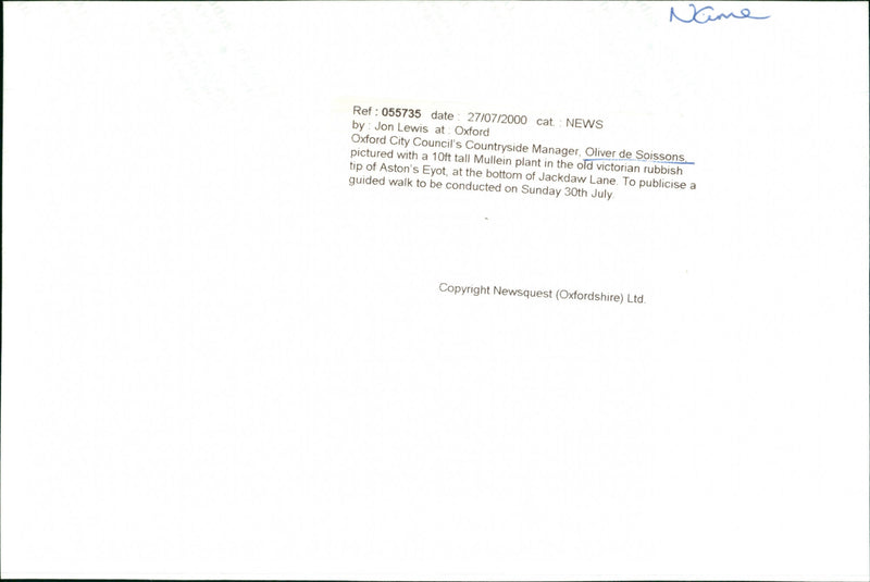 Oliver de Soissons - Vintage Photograph