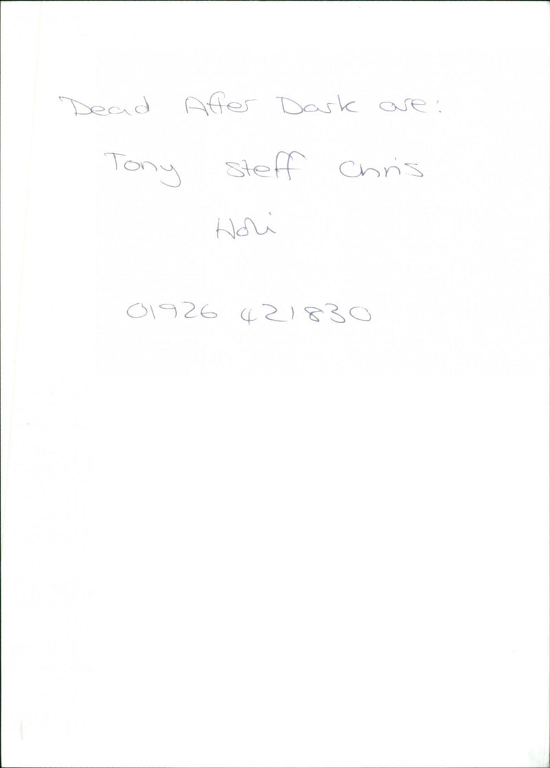 Dead After Dark - Vintage Photograph