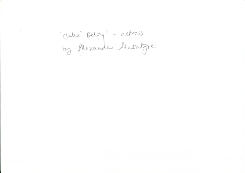 Julie Delpy - Vintage Photograph