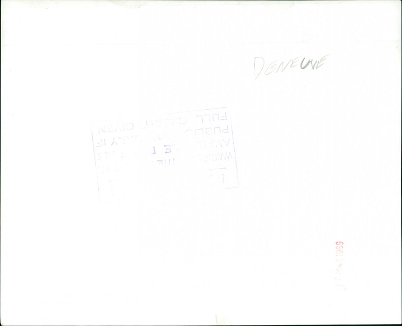 Catherine Deneuve - Vintage Photograph