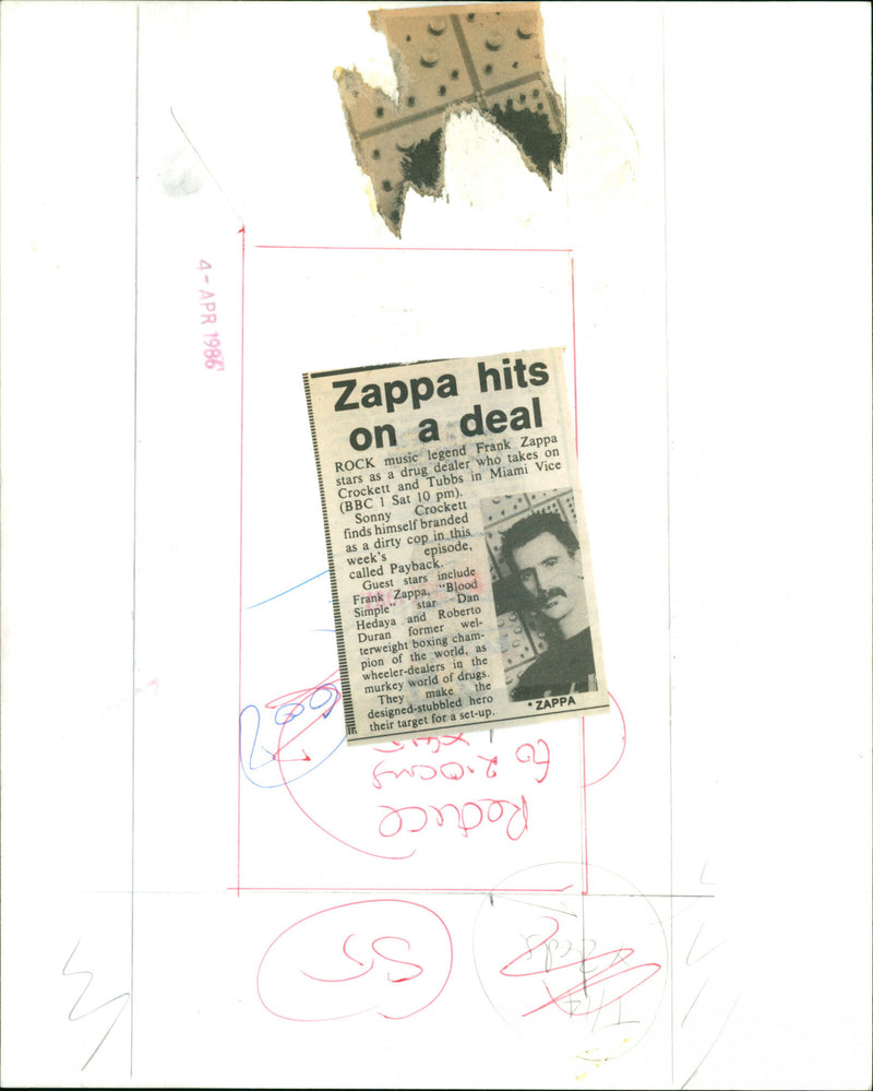 Frank Zappa - Vintage Photograph