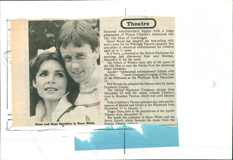 Dana and Ross Davidson - Vintage Photograph