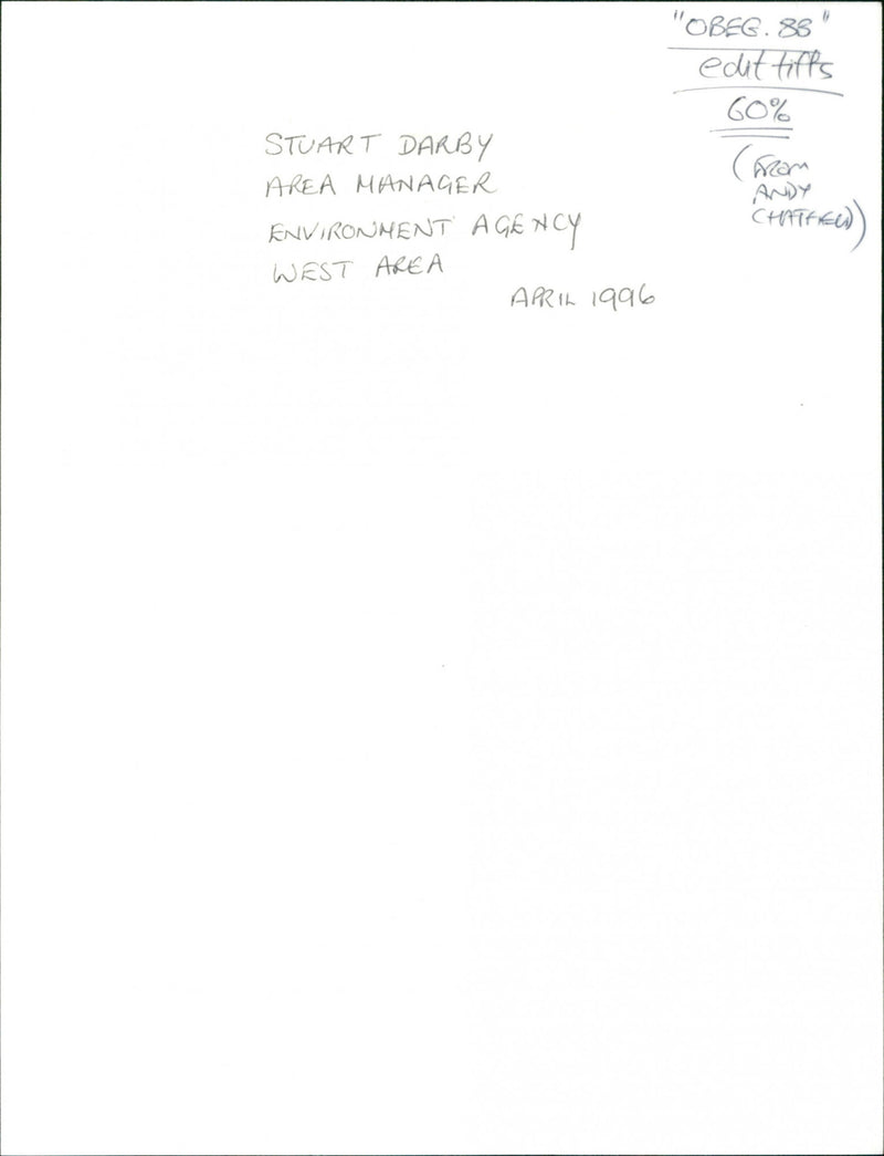 Stuart Darby - Vintage Photograph