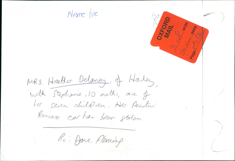 Mrs heather Delaney and kid - Vintage Photograph