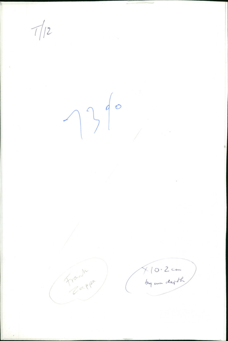 Frank Zappa - Vintage Photograph