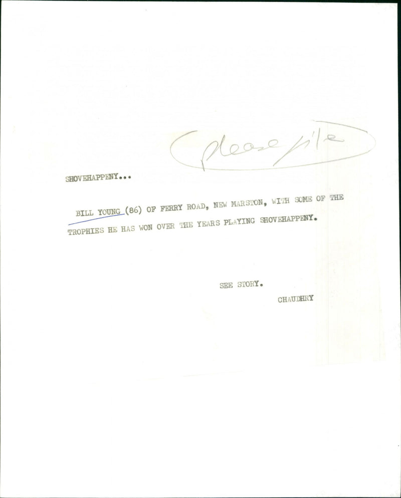 Bill young - Vintage Photograph