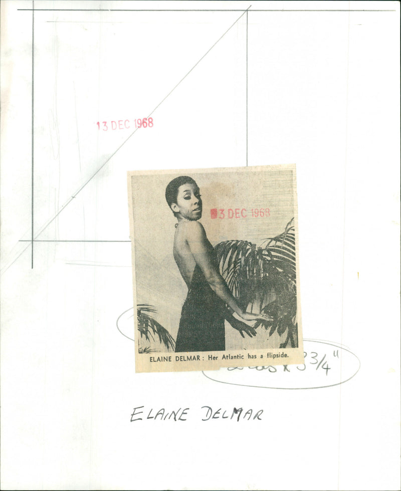 Elaine Delmar - Vintage Photograph