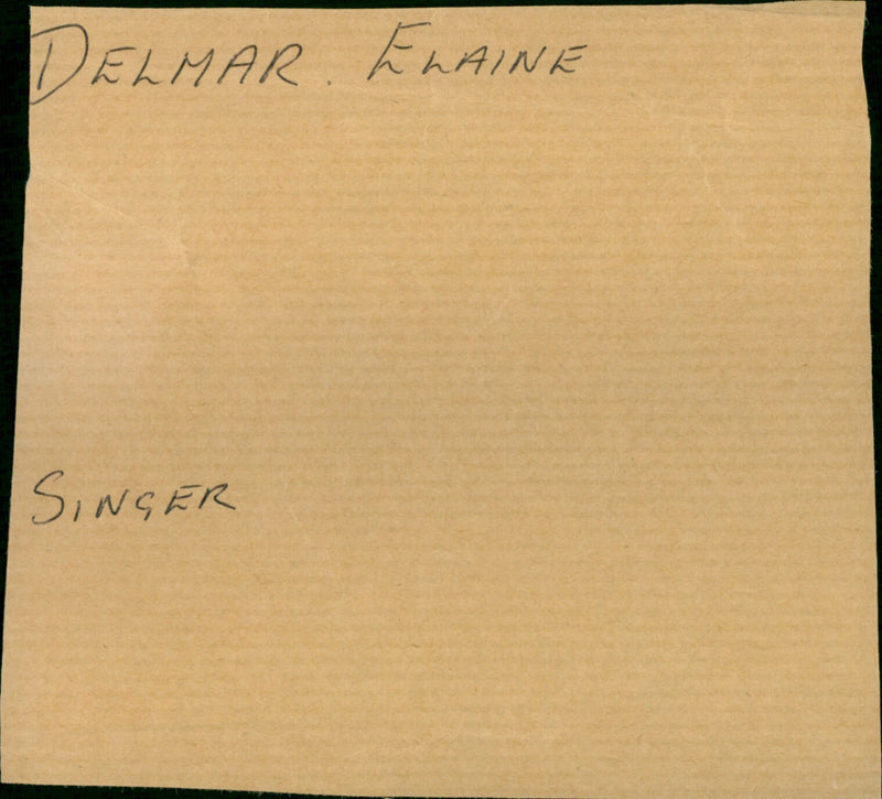 Elaine Delmar - Vintage Photograph