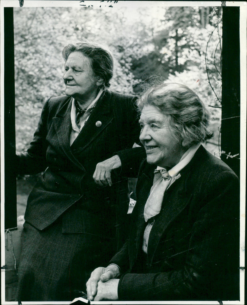 Margaret Deneke and Sister, Helena - Vintage Photograph