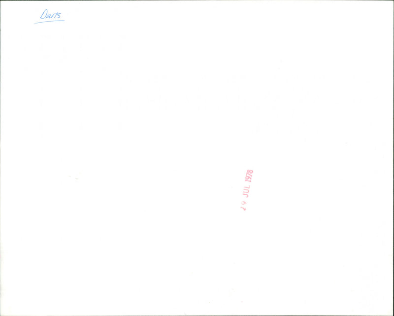 Darts - Vintage Photograph